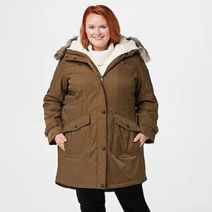centigrade faux shearling coat